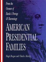American Presidential Families cover