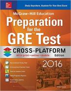 McGraw-Hill Education Preparation for the GRE Test 2016, Cross-Platform Edition cover