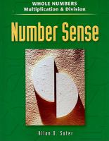 Number Sense Whole Numbers Mult And Division cover
