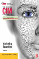 CIM Coursebook Marketing Essentials cover