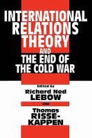 International Relations and the End of the Cold War cover