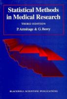 Statistical Methods in Medical Research cover