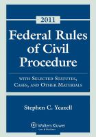 FEDERAL RULES OF CIVIL PROCEDURE...2011 cover