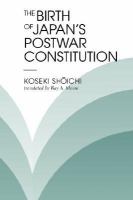 The Birth of Japan's Postwar Constitution cover