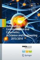 Automation, Communication and Cybernetics in Science and Engineering 2013/2014 cover