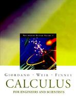 Calculus for Engineers and Scientists, Volume 1 cover