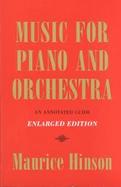 Music for Piano and Orchestra An Annotated Guide cover