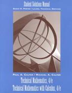 Technical Mathematics and Technical Mathematics With Calculus cover