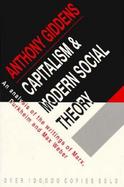Capitalism and Modern Social Theory; An Analysis of the Writings of Marx, Durkheim and Max Weber. cover