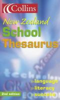 Collins New Zealand School Thesaurus cover