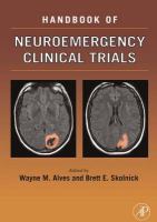 Handbook of Neuroemergency Clinical Trials cover