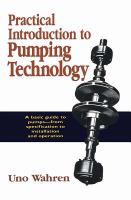 Practical Introduction to Pumping Technology cover