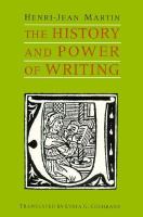The History and Power of Writing cover