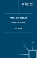 Marx and Nature: A Red and Green Perspective cover