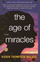 The Age of Miracles cover