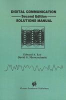 Digital Communications Solutions Manual cover