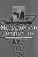 Mediation and Arbitration cover