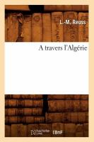 A Travers L'Algerie cover