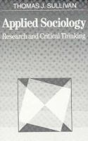 Applied Sociology Research and Critical Thinking cover
