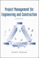 Project Management for Engineers and Construction cover