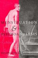 Menstruation and Psychoanalysis cover