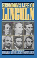 Herndon's Life of Lincoln The History and Personal Recollections of Abraham Lincoln cover