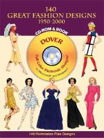 140 Great Fashion Designs, 1950 - 2000 cover