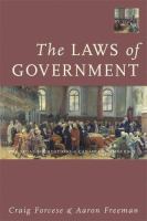 The Laws of Government The Legal Foundations of Canadian Democracy cover