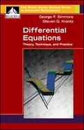 Differential Equations Theory, Technique And Practice cover