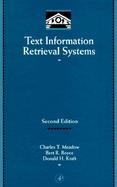 Text Information Retrieval Systems cover