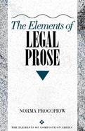 Elements of Legal Prose, The cover