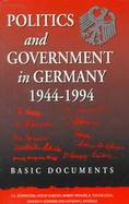 Politics and Government in Germany, 1944-1994 Basic Documents cover
