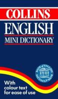 Collins English Mini Dictionary cover