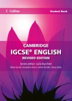 Cambridge IGCSE English cover