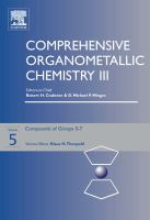 Comprehensive Organometallic Chemistry III Compounds of Groups 5 to 7 (volume5) cover