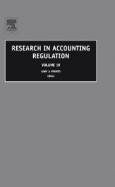 Research in Accounting Regulation  (volume19) cover