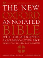 New Oxford Annotated Bible with Apocrypha cover