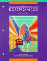 Activities & Investigations in Economics cover
