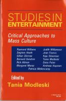 Studies in Entertainment Critical Approaches to Mass Culture cover