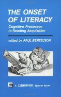 The Onset of Literacy Cognitive Processes in Reading Acquisition cover