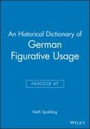 Historical Dictionary of German Figurative Usage cover