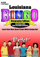 Louisiana Bingo Biography Edition cover