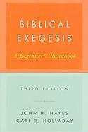 Bibical Exegesis A Beginner's Handbook cover