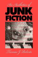 An Aesthetics of Junk Fiction cover