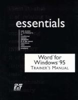 Word Windows 95 Essentials Teachers Edition Instructors Manual cover