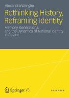 Rethinking History, Reframing Identity cover