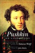 Pushkin on Literature cover