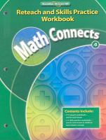 Math Connects, Grade 4, Reteach and Skills Practice Workbook cover