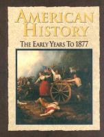 American History The Early Years to 1877 cover
