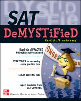 SAT DeMYSTiFieD cover